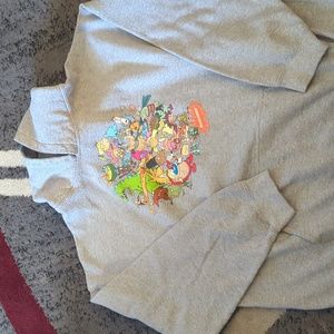 Men's grey Nickelodeon hoodie 2xl